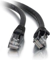 Câble de raccordement sans accroc C2G Cat5E 350 MHz - 0,5 m / Zwart