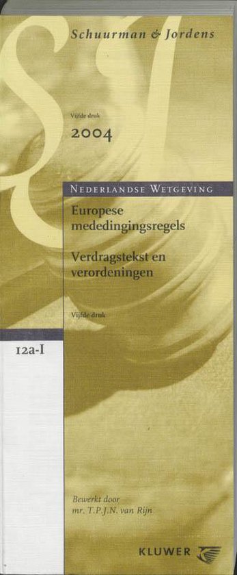 Cover van het boek 'Europese mededingingsregels / druk 5'