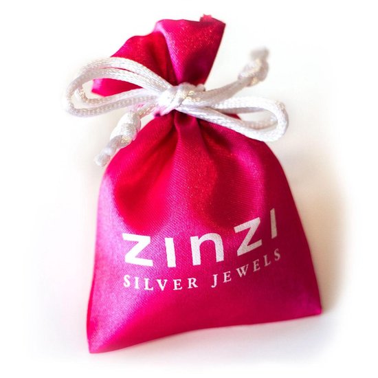 Zinzi zilveren bedel lippenstift rood wit CHARMS211 - Zinzi