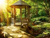 Tuinposter - Tuinhuis