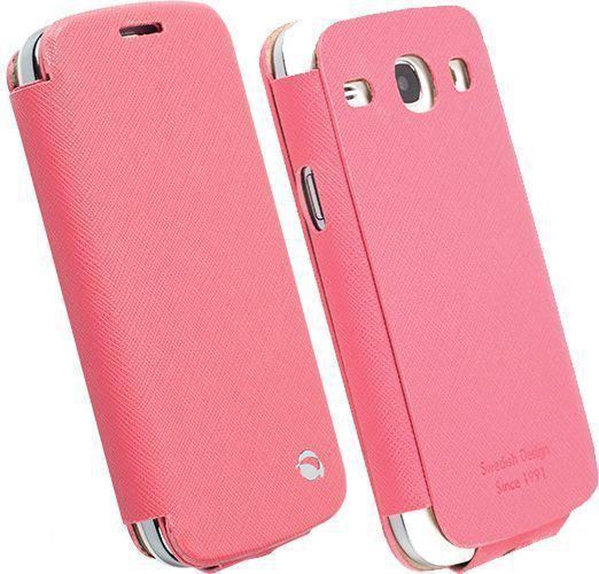 Krusell FlipCover Malmo voor de Samsung Galaxy Core (pink)
