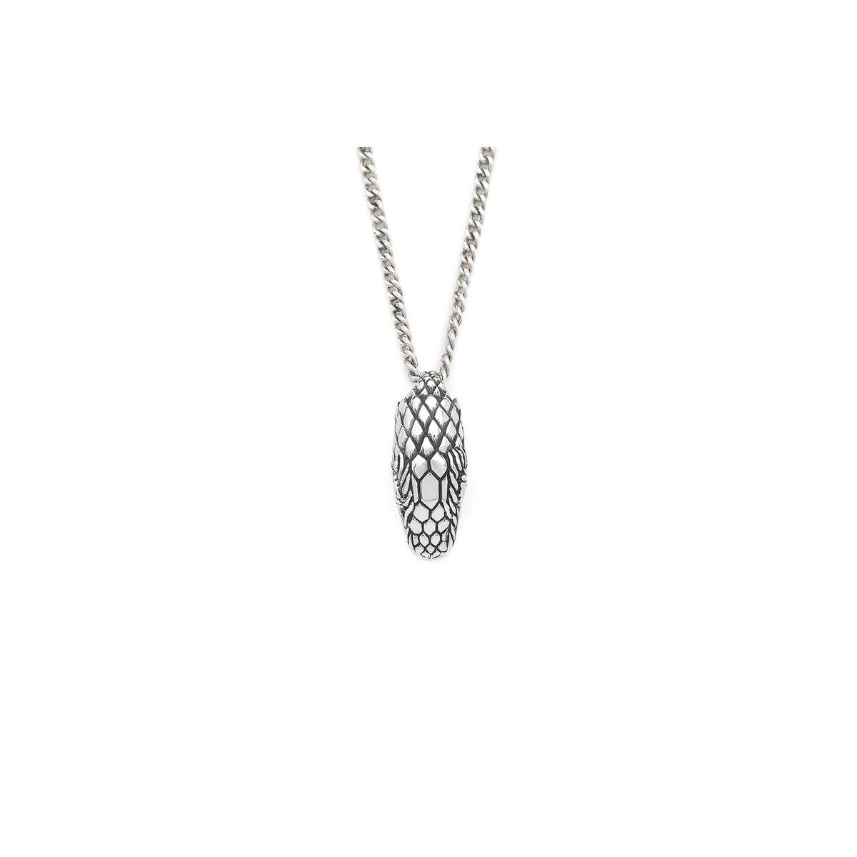 SILK Jewellery - Zilveren Collier / Ketting Slang - Fierce - S26.80 - Maat 80cm