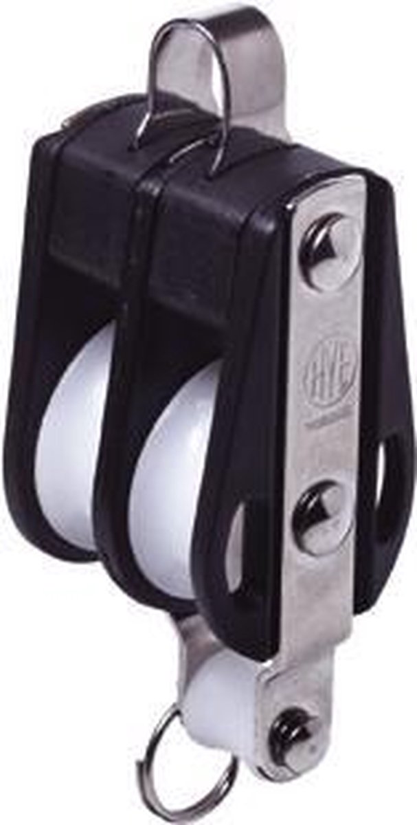 2 schijfs blok 35 mm met Beugel en Hondsvot