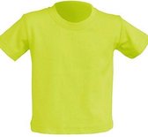 JHK Baby t-shirtjes in pistachio maat 0 jaar - set van 5 stuks
