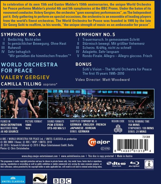 Gergiev World Orchestra For Peace M