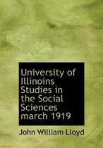 University of Illinoins Studies in the Social Sciences March 1919