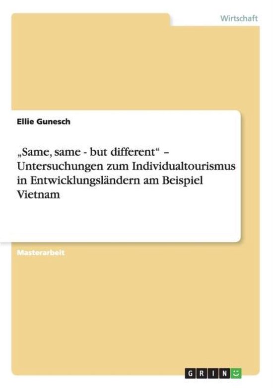 "Same, same - but different" - Untersuchungen zum Individual ... - cover