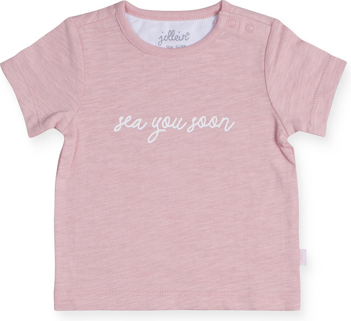 Jollein Meisjes Shirt - Octopus pink - Maat 50/56