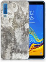 Geschikt voor Samsung Galaxy A7 (2018) TPU Siliconen Hoesje Design Beton