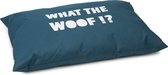 Beeztees What The Woof - Hondenkussen - Groen - 100x70 cm
