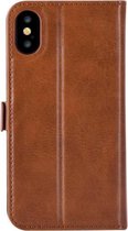 Magic 2 in 1 Pu Leather+PC Hoesje Book Case Cover voor Apple iPhone X / XS - Bruin