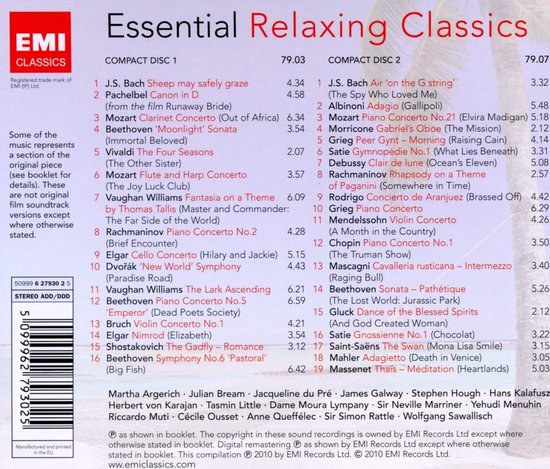 Essential Relaxing Classics Various Artists Cd Album Muziek Bol