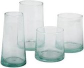 vaas - cylinder - recycled glas - mondgeblazen