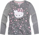 Hello Kitty T-shirt met lange mouw grijs