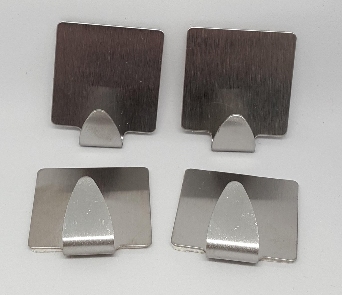 Handdoekhouder - Handdoekhaak - Handdoekhaakjes - Plakhaak - RVS - 4 stuks