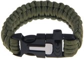 Paracord Armband / Survival Armband - Olijf Groen