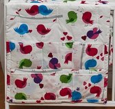 Organizer - 60x60cm voor ledikant - kleurijke vogels