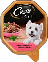 Cesar Cuisine - Veau et dinde en sauce - 14 morceaux de 150 grammes