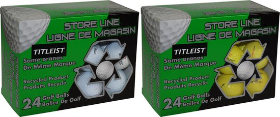 Titleist - Store-line recycle - 24 pack - wit/geel