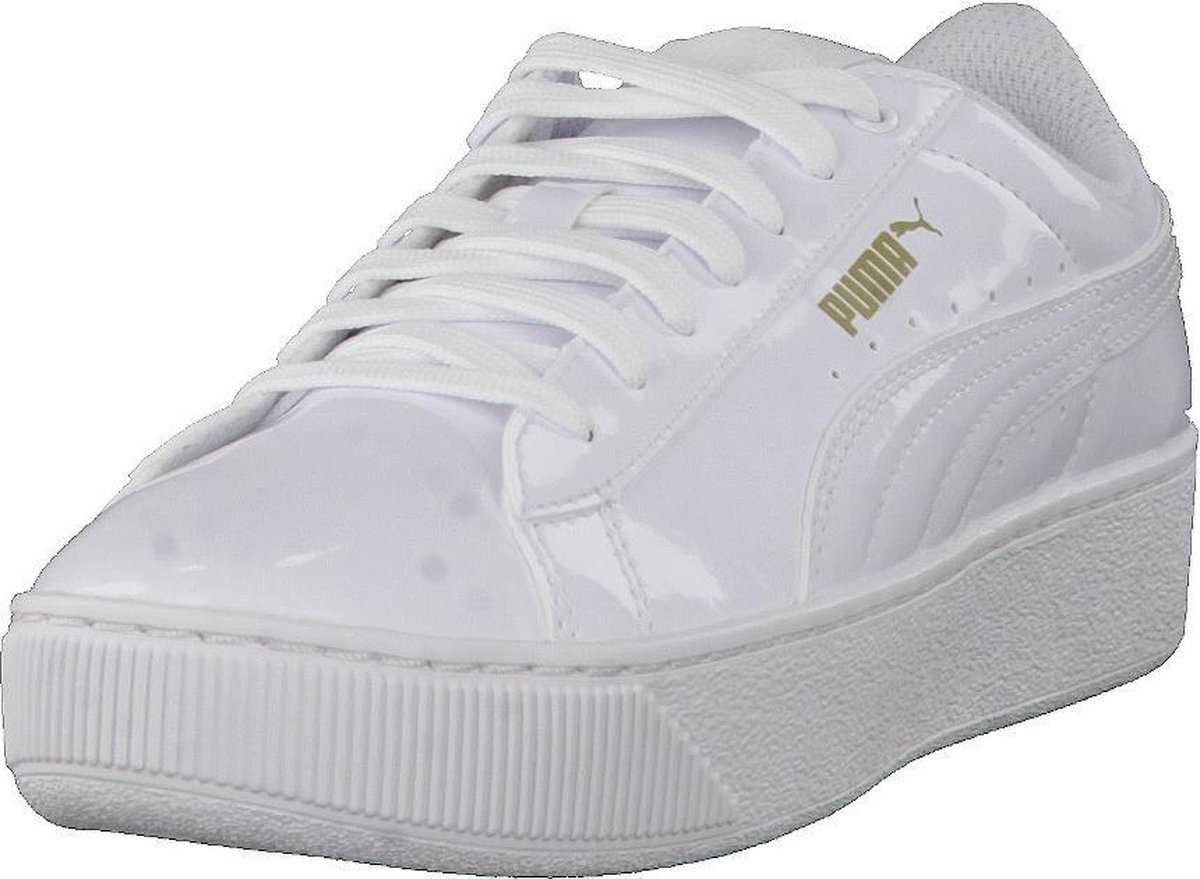 puma vikky platform black and white