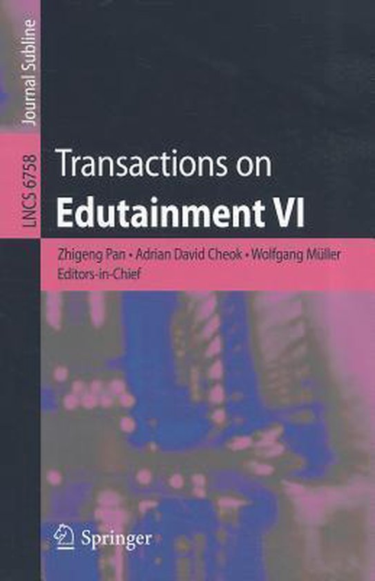 Transactions on Edutainment VI - cover