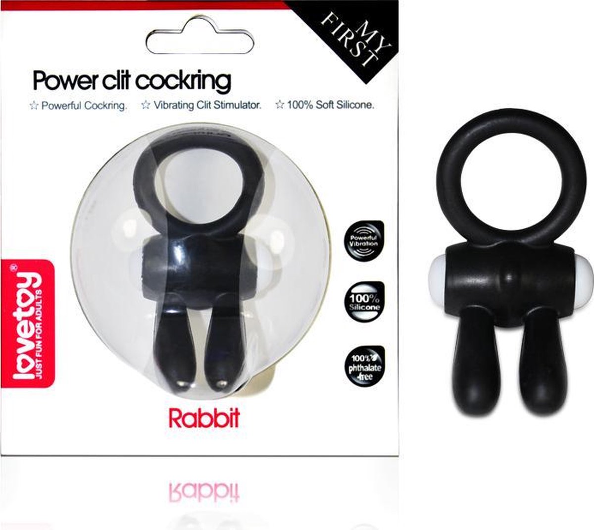 Goedkoopste Vibrating Cockring Power Clit Pink