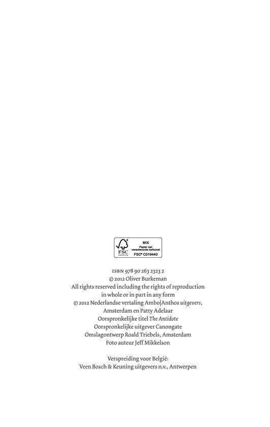 Pagina met uitgeversinformatie, ISBN en copyright. FSC logo's zichtbaar.