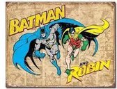 Wandbord - batman and robin -30x40cm-