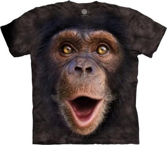 Aap T-shirt Chimpansee jong voor kinderen 116-128 (M) | bol.com