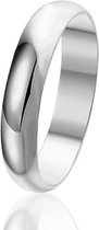 Montebello Ring Mariage - 925 Zilver Gehrodindeerd - Trouw - 4mm - Maat 62-19.8mm