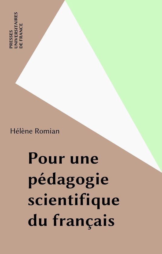 Pour une pédagogie scientifique du français - cover