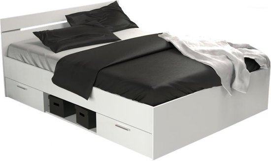 homoseksueel aanvulling Reinig de vloer Twijfelaar bed (140x200) Michigan compleet met bedbodem en matras | bol.com