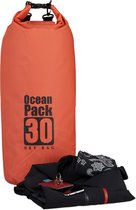 Relaxdays Ocean Pack 30 Liter - waterdichte tas - outdoor droogtas - Dry Bag - plunjezak - rood