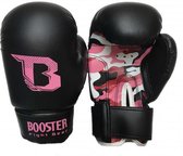 Booster (kick)bokshandschoenen Junior Zwart/Camo Roze 10oz