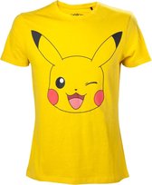 POKEMON - T-Shirt Pikachu Winking - Yellow (M)