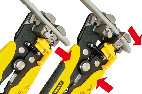 Prince à dénuder automatique STANLEY FATMAX - Pince à sertir et à isoler - 6 à 10 mm2