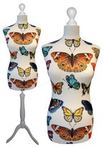Butterfly paspop met witte sparkling driepoot 44/46