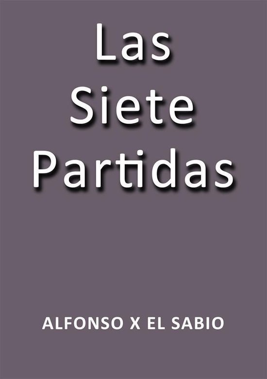 Las siete partidas - cover