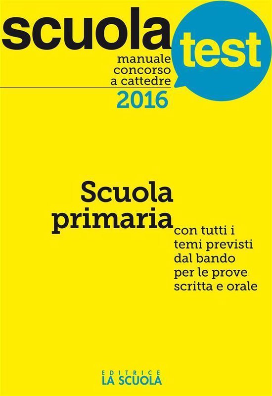 Test e Concorsi - Manuale concorso a cattedre 2016. Scuola p ... - cover