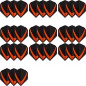 10 sets (30 stuks) Super Sterke – Oranje - Vista-X – darts flights – e