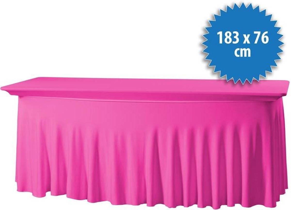 Tafelrok Surf 183 bij 76 cm, kleur roze