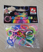 Slammer, Colorful Loombands 100pc 2 zakjes