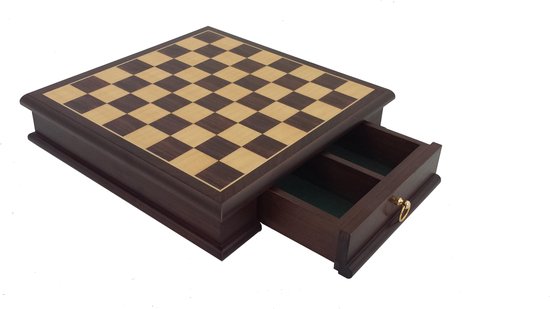 Luxe schaakset - Staunton stukken klassiek en zilver houten schaakbord... | bol.com