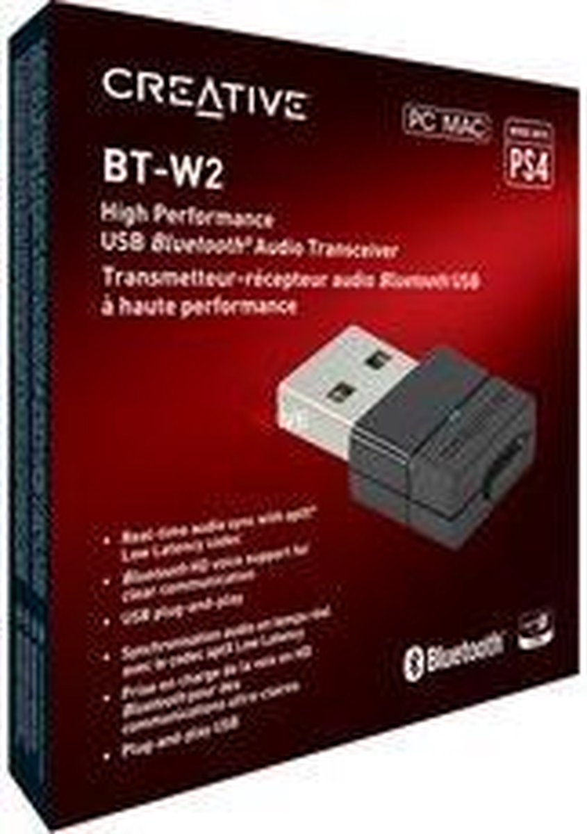 wraak Gladys samen Creative Bluetooth Audio BT-W2 USB Transceiver, Overbrengingset | bol.com