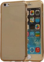 Transparant Goud Voor en Achter TPU Cover Apple iPhone 6/6s Plus