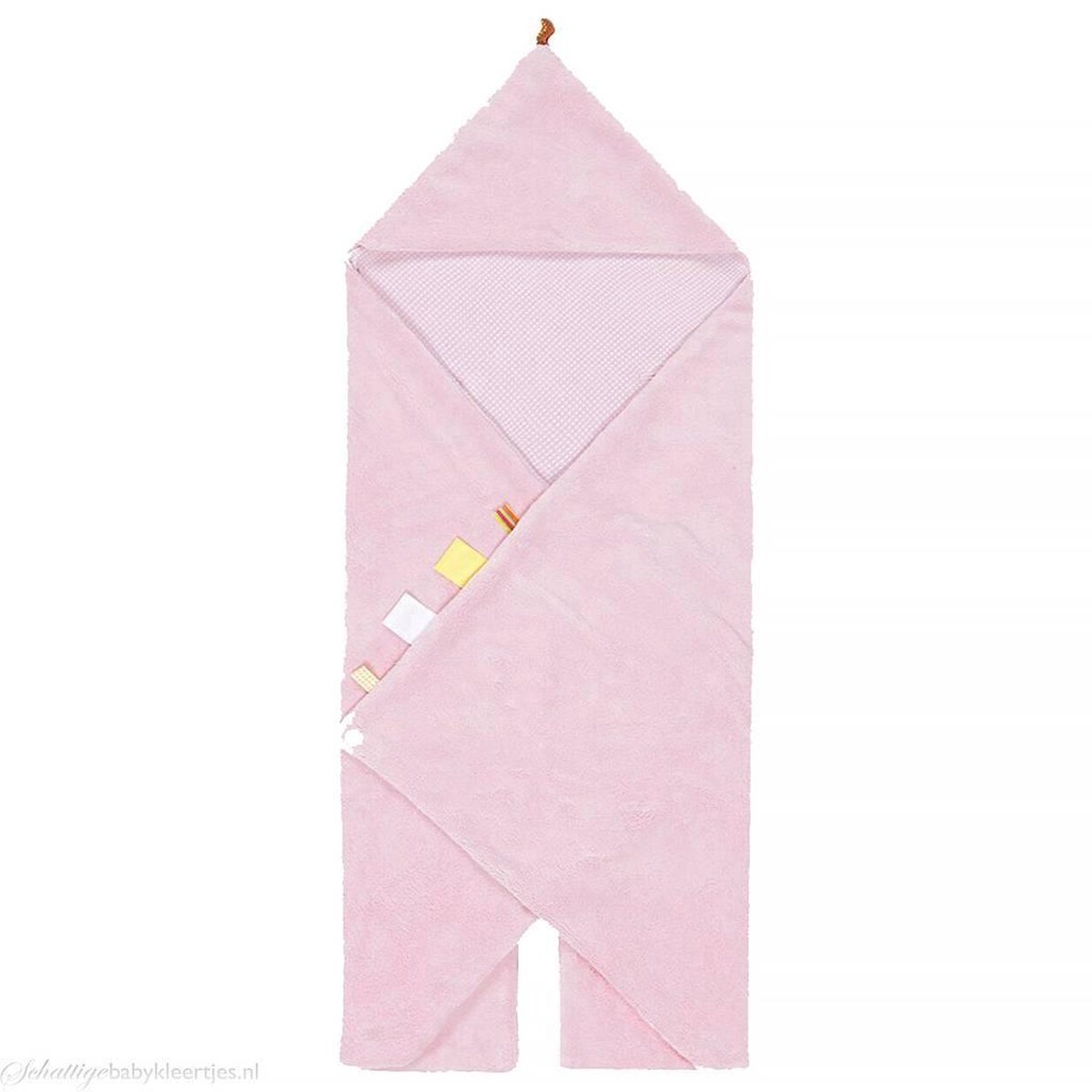 Snoozebaby - wikkeldeken Trendy Wrapping - Powder Pink - 80x80 | bol.com