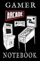 Gamer Arcade Pinball Game Notebook