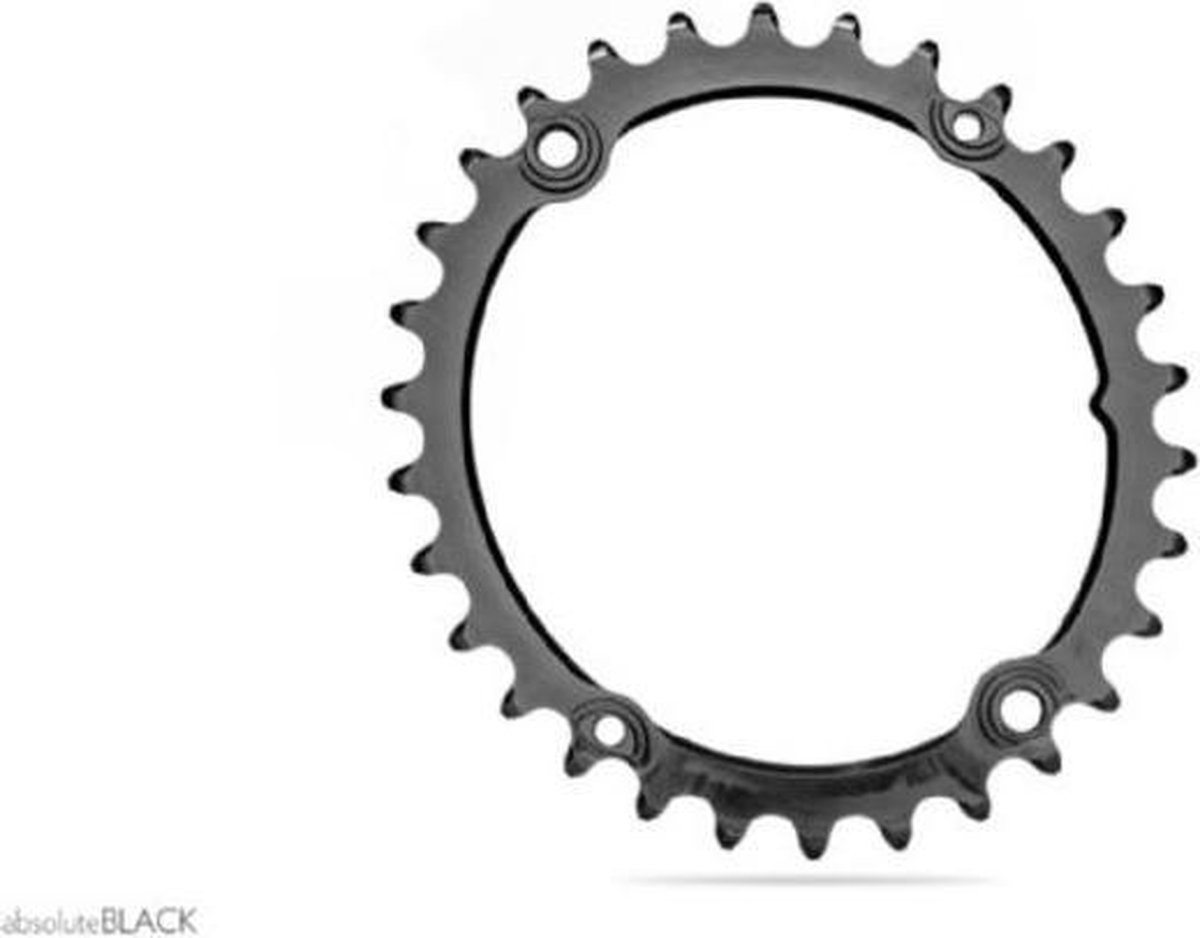 Absolute Black 32T Steek 110 Ovaal Shimano Sub Compact Zwart