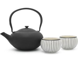 Bredemeijer - Giftset Shanxi - Theepot 1 liter +  2 porseleinen mokken