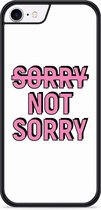 iPhone 8 Hardcase hoesje Sorry not Sorry - Designed by Cazy